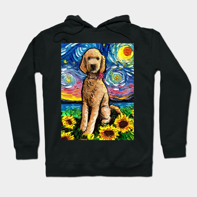 Goldendoodle Night 2 Hoodie by sagittariusgallery